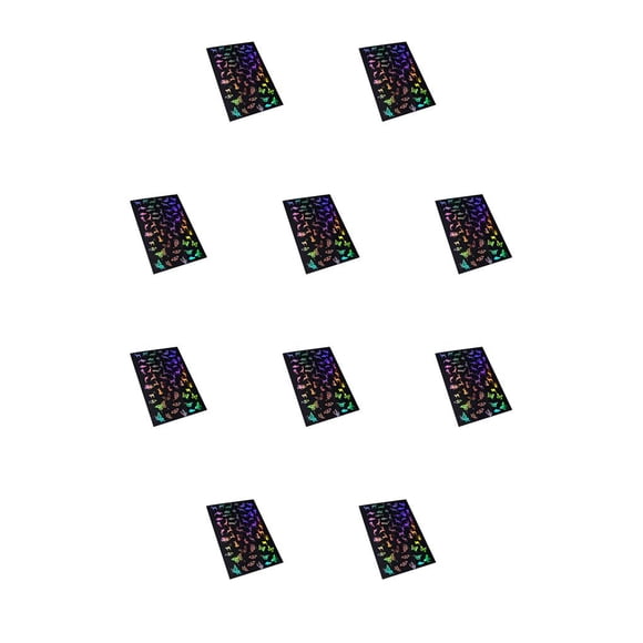 Bearachild Pegatinas de resina con múltiples patrones, hermosos suministros de arte, decoración segura de uñas, Kits de álbumes de recortes para hacer Animal 10piezas Bearachild CBP344202