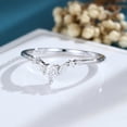 thumbnail image 2 of Silvago Jewel 14K White Gold Over Wedding Anniversary Ring - Pear Excellent 1.75 Ct Diamond Ring For Her - Engagement Wedding Chevon Ring For Women's - 9th Year Anniversary Gifts for Women's, 2 of 8