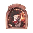 thumbnail image 2 of Linnome Wooden Mouse Hole Fridge Magnet Christmas Refrigerator Sticker Home Wall Ornament, 2 of 6
