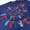 thumbnail image 3 of Men's Grateful Dead USA Spiral Skeletons T-shirt XX-Large Navy, 3 of 3