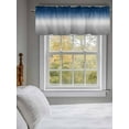 thumbnail image 3 of Valance Curtains for Kitchen Windows Dark Blue Gradient GrayRod Pocket Valance Ombre Minimalist StyleShort Window Curtain Topper for Bedroom Living Room Bathroom 42x12in,1&nbsp;Panel, 3 of 9