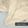 thumbnail image 5 of ROYALE Sand Duvet Cover Full Size - Washed Duvet Cover Set, 3 Piece Double Brushed Duvet Covers with Button Closure - 1 Duvet Cover 80x90 inches and 2 Pillow Shams - Comforter Cover, 5 of 8