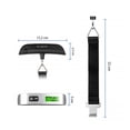 thumbnail image 2 of Compact digital luggage scale - Hand scale for luggage and suitcases silver, 2 of 2