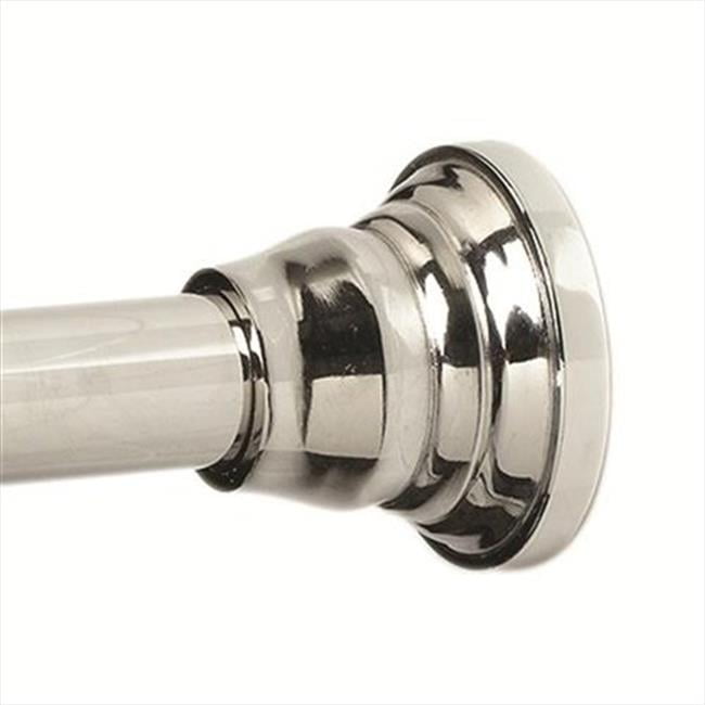 Zenith S 661sssb 72 In Twist Tight Finial Shower Curtain Rod Twist Tight Finial Shower Curtain Rod In Chrome