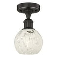 thumbnail image 6 of Innovations Lighting - White Mouchette - 1 Light Semi-Flush Mount In Modern, 6 of 7