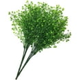 thumbnail image 2 of Artificial Plants, Fake Bell Grass Flowers Plastic Greenery Lifelike Patio Yard Corridor Indoor Outdoor Home Garden Balcony Party Pot Planter Filler Table Arrangement Decoration Green 8 pcs A, 2 of 5