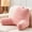 Pink, variant on Bed Rest Pillow Lake Blue 290 GSM Rose Fabric for Reading, TV, Gaming, Relaxing