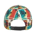 thumbnail image 6 of Balery Baseball Cap Adjustable Size for Running Workouts and Outdoor Activities All Seasons Dad Hat(Colorful Hawaii Palms), 6 of 9