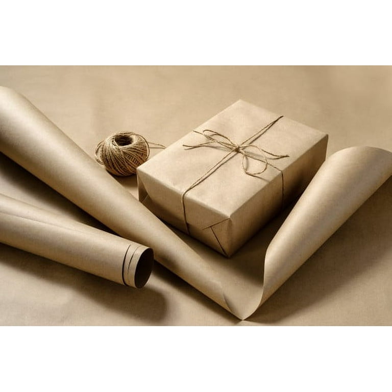 Brown Kraft Paper Roll 36” x 720 ft Roll, 100% Recycled Material.