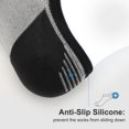 thumbnail image 4 of TSV 6 Pairs Low Cut Socks for Men Women, Soft and Non-Slip No Show Ankle Socks, 3 Colors， Xms Gifts for Women, 4 of 6