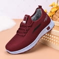 thumbnail image 6 of IEMIEMIEM Women's Orthopedic Shoes Plush Lined Sneakers Breathable Lightweight Walking Shoes Running Shoes Non Slip Tennis Fashion Casual Sneakers Red, 6 of 6