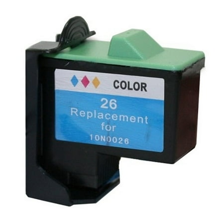 PrinterDash Replacement for CIG114963 Color Inkjet (275 Page Yield) - Replacement to Lexmark 10N0026 / NO. 26 MACHINE COMPATIBILITY: PrinterDash Remanufactured Brand Inkjet (275 Page Yield) for Compaq IJ-650 / Compaq IJ-652 / Lexmark X1110 / Lexmark X1110 AIO / Lexmark X1110 PrintTrio / Lexmark X1130 / Lexmark X1130 Printrio / Lexmark X1140 / Lexmark X1140-MFP / Lexmark X1150 / Lexmark X1150 Printrio Color-MFP / Lexmark X1155 / Lexmark X1155 AIO / Lexmark X1160 / Lexmark X1160 AIO / Lexmark X1170 / Lexmark X1170 AIO / Lexmark X1180 / Lexmark X1180-MFP / Lexmark X1185 / Lexmark X1185 All-In-One / Lexmark X1190 / Lexmark X1190 AIO / Lexmark X1195 / Lexmark X1195 AIO / Lexmark X1240 / Lexmark X1250 / Lexmark X1270 / Lexmark X1270 AIO / Lexmark X2230 / Lexmark X2230 AIO / Lexmark X2240 / Lexmark X2250 / Lexmark X2250 AIO / Lexmark X74 / Lexmark X74 Printrio / Lexmark X75 / Lexmark X75 Printrio / Lexmark X75 Printrio Color-MFP / Lexmark Z13 / Lexmark Z13 Color JetPrinter / Lexmark Z23 / Lexmark Z23 Color JetPrinter / Lexmark Z23e / Lexmark Z23e Color JetPrinter / Lexmark Z24 / Lexmark Z24 Color JetPrinter / Lexmark Z25 / Lexmark Z25 Color JetPrinter / Lexmark Z25L / Lexmark Z25L Color JetPrinter / Lexmark Z25LE / Lexmark Z25LE Color JetPrinter / Lexmark Z33 / Lexmark Z33 Color JetPrinter / Lexmark Z34 / Lexmark Z34 Color JetPrinter / Lexmark Z35 / Lexmark Z35 Color Jetprinter / Lexmark Z35LE / Lexmark Z35LE Color Jetprinter / Lexmark Z35T / Lexmark Z35T Color Jetprinter / Lexmark Z513 / Lexmark Z513 Color JetPrinter / Lexmark Z515 / Lexmark Z515 Color JetPrinter / Lexmark Z517 / Lexmark Z517 Color JetPrinter / Lexmark Z600 / Lexmark Z600 Color JetPrinter / Lexmark Z601 / Lexmark Z601 Color JetPrinter / Lexmark Z602 / Lexmark Z602 Color JetPrinter / Lexmark Z603 / Lexmark Z603 Color JetPrinter / Lexmark Z605 / Lexmark Z605 Color JetPrinter / Lexmark Z611 / Lexmark Z611 Color JetPrinter / Lexmark Z612 / Lexmark Z612 Color JetPrinter / Lexmark Z613 / Lexmark Z613 Color JetPrinter / Lexmark Z614 / Lexmark Z614 Color JetPrinter / Lexmark Z615 / Lexmark Z615 Color JetPrinter / Lexmark Z616 / Lexmark Z616 Color JetPrinter / Lexmark Z617 / Lexmark Z617 Color JetPrinter / Lexmark Z640 / Lexmark Z640 Color JetPrinter / Lexmark Z645 / Lexmark Z645 Color JetPrinter / Lexmark Z647 / Lexmark Z647 Color JetPrinter / Lexmark Z75 / Lexmark Z75 Color JetPrinter / Lexmark i3 PRODUCT CERTIFICATION: Our Products are manufactured with new and recycled components and air-sealed in an ISO-9001  ISO-9002  and ISO-14001 quality certified factory. Our products are engineered and manufactured for use in 110V machines in the North America. The use of our supplies does not void your machines warranty. DISCLAIMER: Manufacturer brand names  reference part numbers  and logos are registered trademarks of their respective owners. Any and all brand name designations or references are made solely for purposes of demonstrating compatibility Pictures are used as reference Products are based on description Part Numbers labeled are internal part numbers and may not match MFG SKU Product packing may vary but it will not affect quaility and warranty