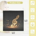 thumbnail image 2 of 5 PCS Golden Treble Clef Baby Muslin Washcloths, Soft Absorbent Face Towel Burp Cloths Cotton Bath Wipes Infant Wash Cloth for Newborn Boys Girls, 2 of 7