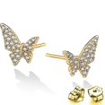 thumbnail image 1 of Pendientes de mariposa de plata yuxing S925 modelo 2039, 1 of 2