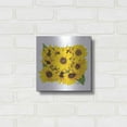 thumbnail image 3 of Luxe Metal Art 'Sunflower Bouquet' by Donnie Quillen, Metal Wall Art, 12"x12", 3 of 9