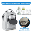 thumbnail image 3 of Pañalera Belug Mochila Para Bebe Impermeable Cambiador Mochila 3pz Gris, 3 of 5