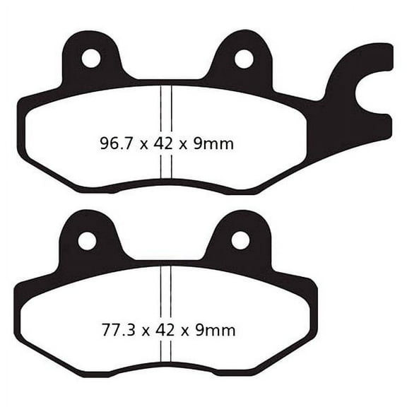 EBC EPFA197HH - EPFA Extreme Pro Front Left Brake Pads