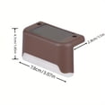 thumbnail image 4 of JUNWELL 16 Pack Fence Post Solar Lights For Patio Pool Stairs Step And  Weatherproof LED Deck Lights Solar Powered Lights, 4 of 7