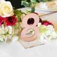 thumbnail image 3 of OnDisplay Luxe Laser Cut Mirrored Acrylic Wedding/Party/Event Table Numbers (Rose Gold, 11-15), 3 of 5