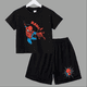thumbnail image 3 of Conjunto de verano de Marvel Spider-Man para bebé adolescente, camiseta para niño, pantalones cortos, conjunto de 2 piezas, ropa deportiva de manga corta para niño y niña, marca de dibujos animados pa, 3 of 5