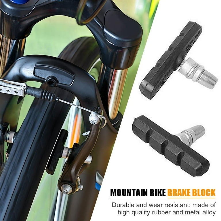 Yucurem MTB Mountain Road Bike Brake Block Rubber Bicycle Cycling V brake Shoes Pad Walmart