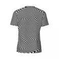 thumbnail image 6 of T Shirt For Men Black Curve Running T-Shirt Swirl Lines Print Fashion Men Awesome Tee Shirt Summer S, 6 of 7
