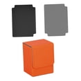 thumbnail image 4 of Caja para baraja de cartas DYNWAVEMX Cuero PU multifuncional 2 divisores 3,1x3x4 pulgadas Naranja, 4 of 8