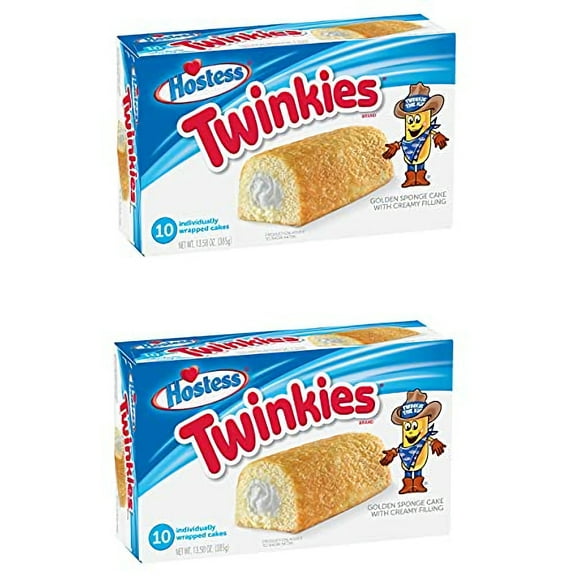 Hostess Twinkies | 13.58 Ounce Box | 10 Count | Pack of 2 (20 Total Twinkies)