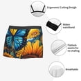 thumbnail image 3 of Yiaed Colorful Cloud Butterfly Sunflower Print Men's Soft Cotton Boxer Shorts Breathable Boxers Underwear Moisture-Wicking Underwear Stretch Boxer Briefs for Man-Medium, 3 of 5