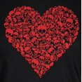 thumbnail image 4 of Old Glory Juniors Halloween Skull Heart Short Sleeve Graphic T Shirt, 4 of 6