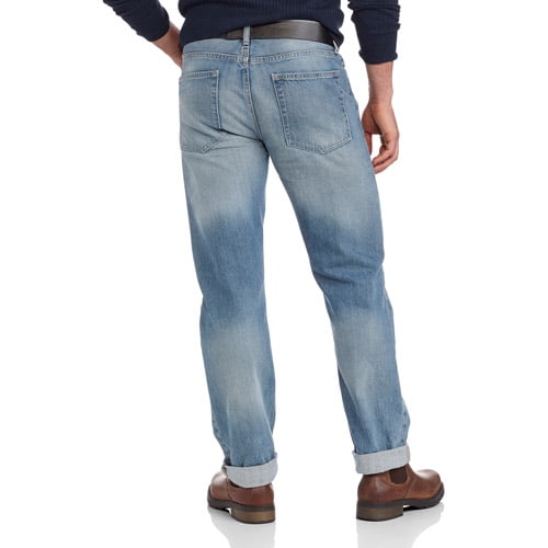 George - Men's Belted Light Wash Bootcut Jeans - Walmart.com