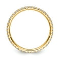 thumbnail image 3 of 1/2 Ct. Natural Diamond Wedding Ring Womens U-Prong Eternity Band 14k Yellow Gold, 3 of 5