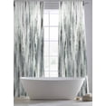 thumbnail image 5 of Sage Green Grey Vintage Sheer Curtains 84 Inch Length 2 Panels Set Window Treatments, Retro Abstract Art Rod Pocket Semi Curtains for Living Room/Bedroom/Kitchen Décor, 104"W x 84"L, 5 of 7