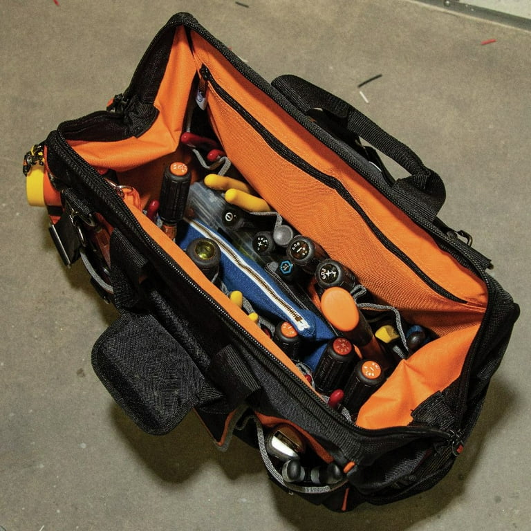 Klein Tools 55469-8 - Tradesman Pro 42-Pocket Wide-Open Tool Bag