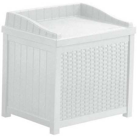 Suncast 22 Gallon Wicker Storage Seat, SSW1200W (Suncast Ss1000 Storage Seat Best Price)