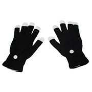Flashing LED Rave Gloves with Luminous Fingertip Lights,Glow Light Finger Gloves for Parties,Concerts,Clubs,Festivals,Hip-Hop Events,Night Performances,Wearable Light Accessories Gift light up gloves