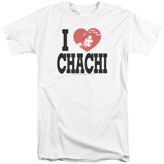 Happy Days I Heart Chachi Adult Tall T-Shirt White