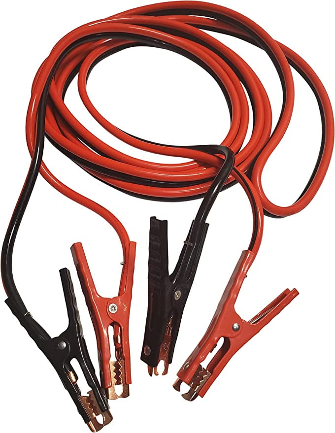 20' Jumper Cables with Extended Reach Terminal Jaws (4 Gauge)