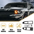 thumbnail image 2 of 2pcs Car Window Lift Trim Switch Panel Stickers Cover Trim Carbon Fiber Pattern Black for Dodge Challenger 08-14, 2 of 7