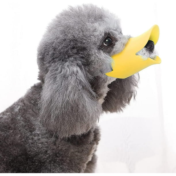 Dog Muzzle Adjustable Duck Mouth Shape Anti Bite Pets Muzzle For