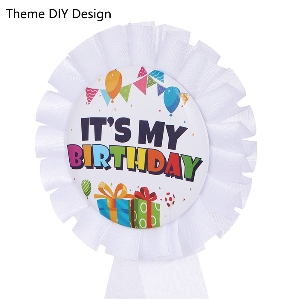 SEIWEI 12PCS Blank Award Ribbon Personalized Graduation Attendance Badge Winner Award Rosette Ribbon (Blue)