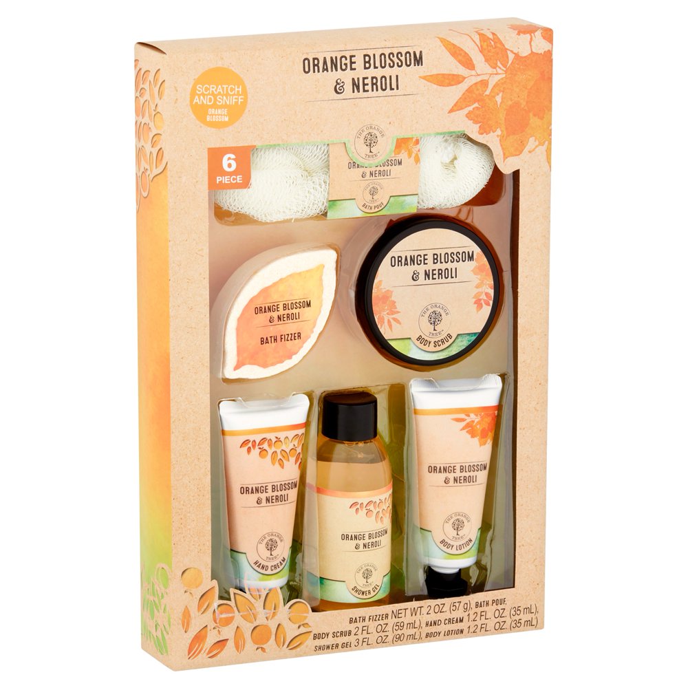 The Orange Tree Orange Blossom & Neroli Body Gift Set, 6 piece