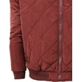 thumbnail image 4 of Ma Croix Premium Mens Quilted Padded Bomber Jacket Outdoor Zip Up Outerwear Coat, 4 of 8