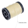 thumbnail image 3 of 0.6mm Polyester Sewing Thread 82 Yards Extra Strong Upholstery Thread Lightly Wax String Beige, 3 of 5