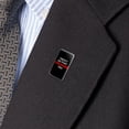 thumbnail image 2 of Twenty Six Point Freaking Two Marathon 26.2 Metal Rectangle Lapel Hat Pin Tie Tack Pinback, 2 of 3