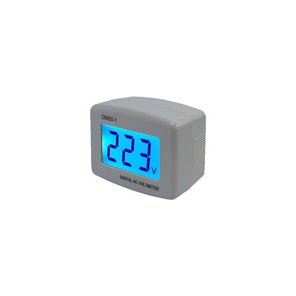 Scienceny Probador de voltaje de enchufe de voltímetro Digital pequeño profesional, monitores de medición planos, accesorios de prueba para el hogar Herramientas eléctricas luz de fondo azul Scienceny TO011681-01B