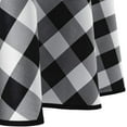 thumbnail image 6 of Hiasan Checkered Round Tablecloth 60 Inch - Waterproof Stain and Wrinkle Resistant Washable Fabric Table Cloth for Dining Room Party Outdoor Picnic, Black and White, 6 of 9