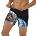thumbnail image 2 of Rocae Cat Astronaut for Stretch Moisture-Wicking Underwear,Men's Underwear Boxer Briefs XX-Large, 2 of 9