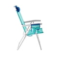 thumbnail image 3 of Mainstays Reclining 4-Position Oversize 2-Pack Beach Chair with Storage Pocket, Teal, 3 of 10