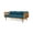 Teak/Dark Teal, variant on Lainey Acacia Wood Outdoor 3 Seater Daybed with Cushions, Teak and Dark Teal